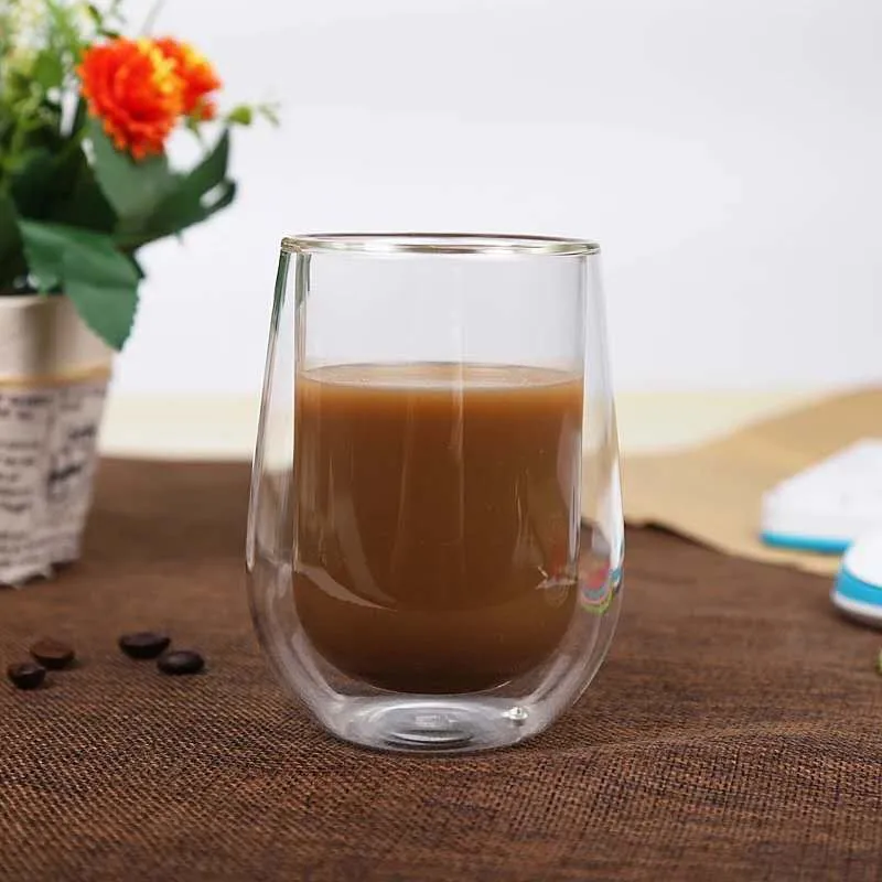 coffee wholesale tea coffee layer double wall glass cup