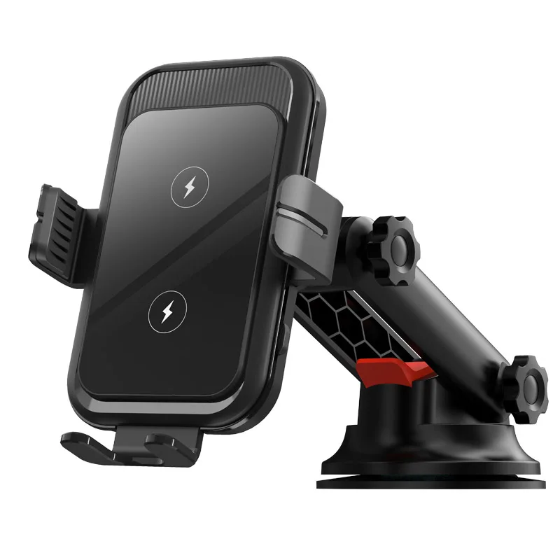 Automatic Clamping Car Phone Holder Dual Coil Wireless Charging 15W Qi Fast Charger for Samsung Galaxy Z Flip