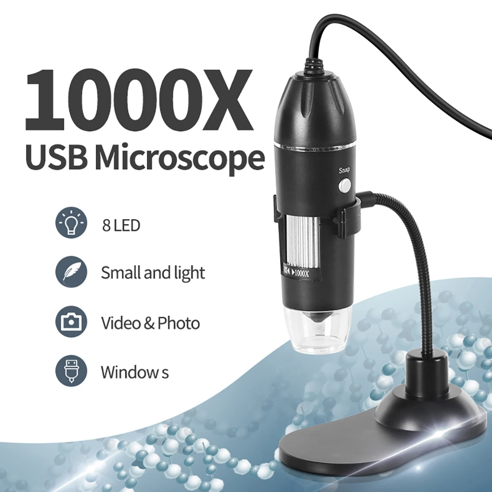 

USB Digital Microscope 1080P Electron Microscope1000x Biological microscope USB computer microscope