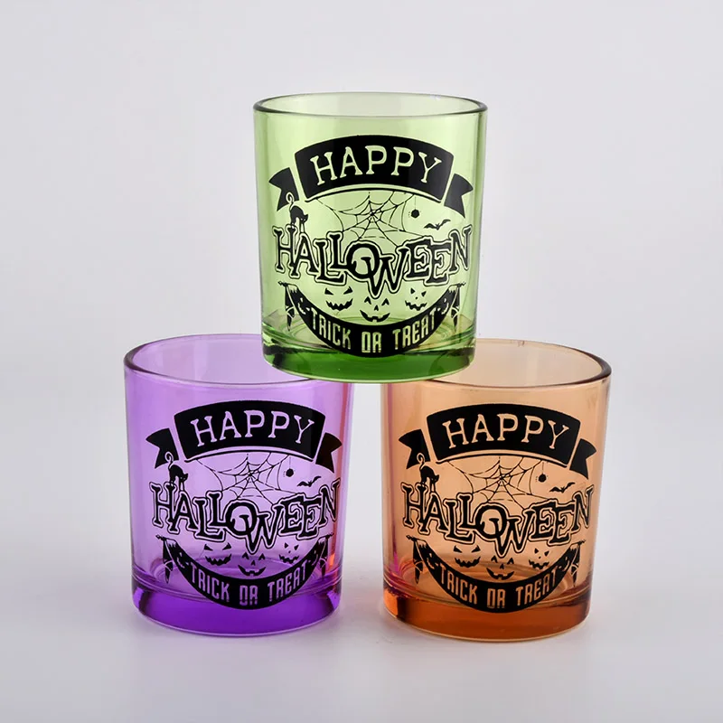 Wholesale Custom Color Glass Candle Holder