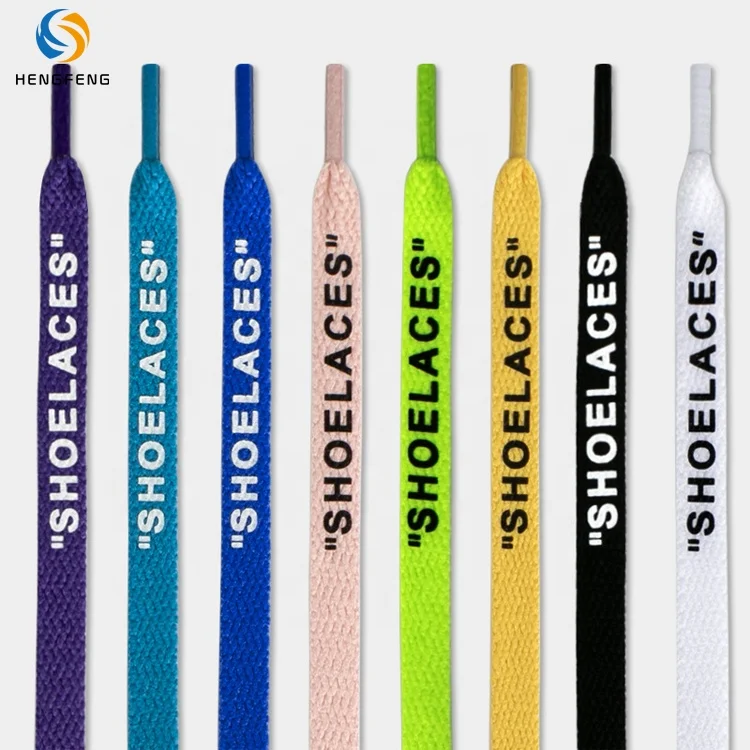 

Wholesale Customized logo Printed Shoelaces with Fabric Shoelace belt, Picture color or custom color