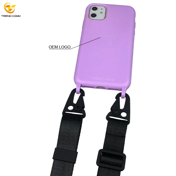 

New 11 Detachable Nylon Strap Laser Phone Cover For iPhone Silicone Case