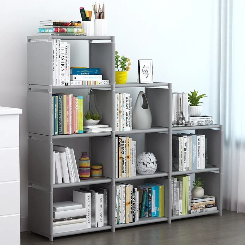 
DIY household simple storage cabinet adjustable bookcase large capacity bookshelf 