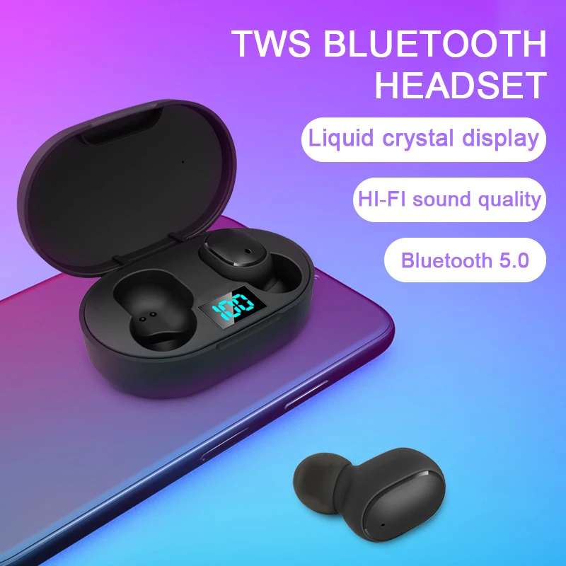 Robotcube Bluetooth Earphone Earphonne Headphone Headset Hradphone Box E6s - ANKUX.COM