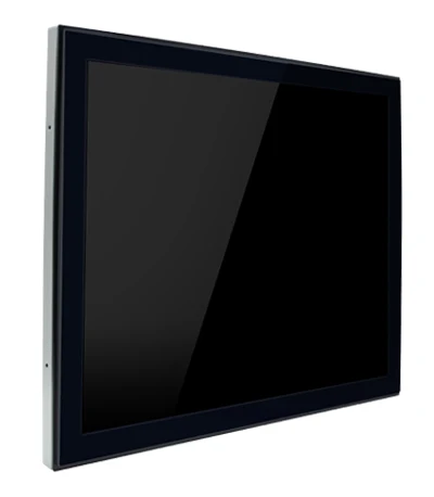 

17 inch portable industrial touch screen monitor lcd touch advertising display monitor embed waterproof open frame monitor, Black with galvanized silver