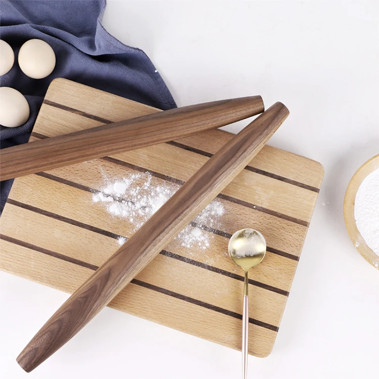 

Kitchen tools Wooden Christmas Baking dark Rolling Pin for cake and noddles