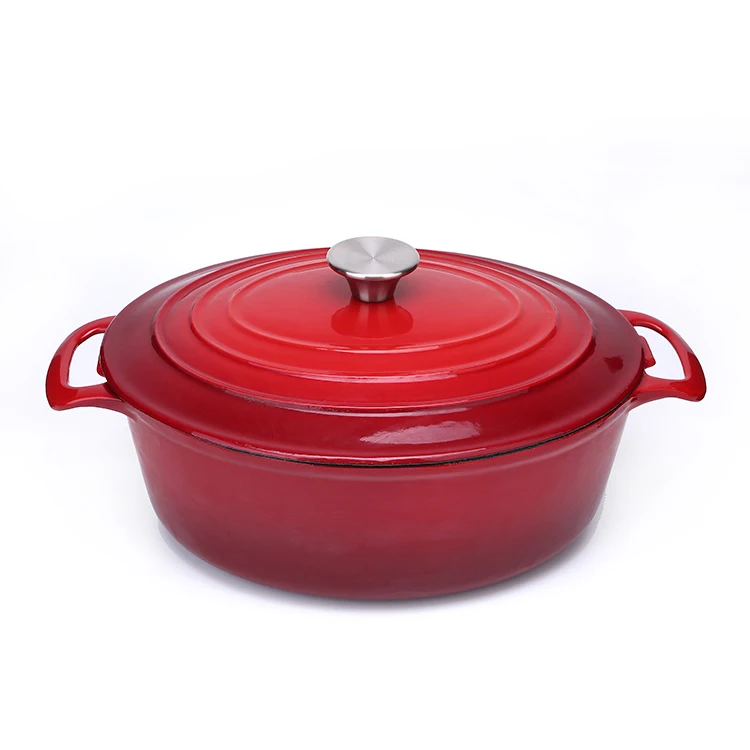 Wholesale Oval Enamel Cookware Set Enamel Cast Iron Casserole Cooking