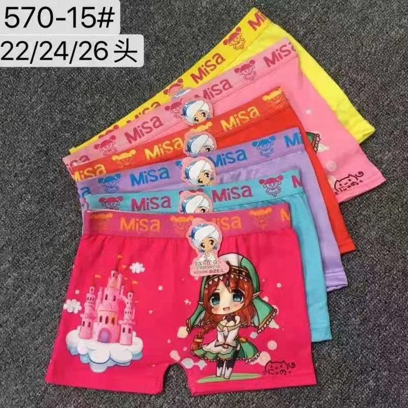 

0.29 usd NK244 Yiwu Amysi Garments cartoon cute girls models new design Korean kids panties underwear, Mix color