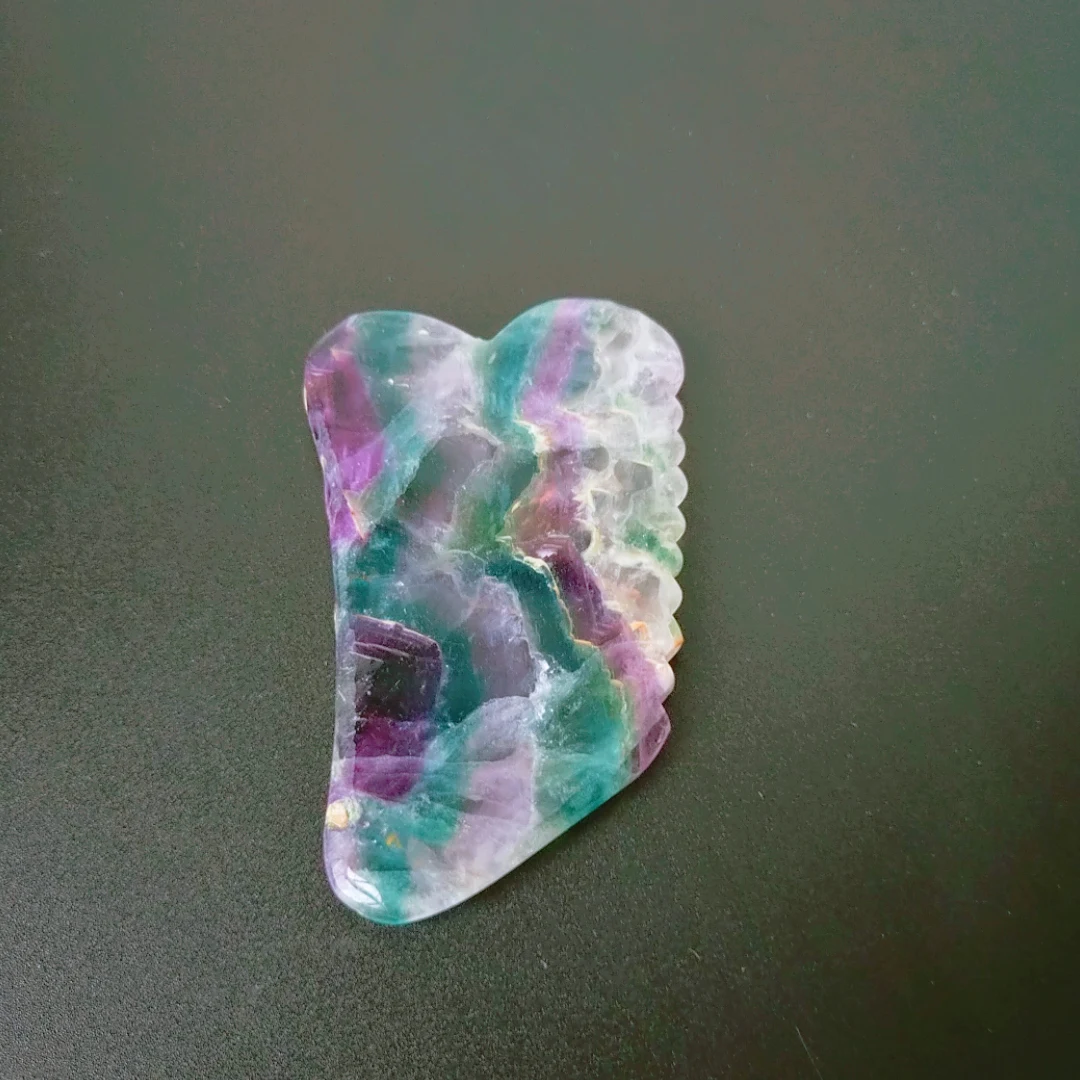 

Welcomed Fluorite square jagged square jagged shapes stone gua sha stone for massage