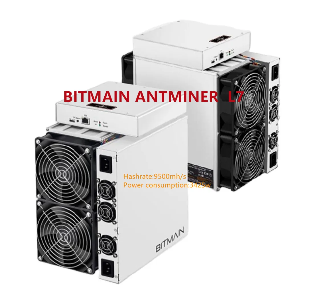 

Bitmain Antminer L7 9500mh/s 9.5gh/s Doge coin Dogecoin 9500m 9.5g LTC miner new used second hand Litecoin Asic mining machine