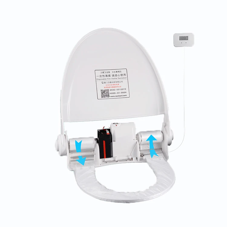 
Automatic smart toilet seat cover with replaceable plastic film for office railway airpot gym public restroom  (60455510844)