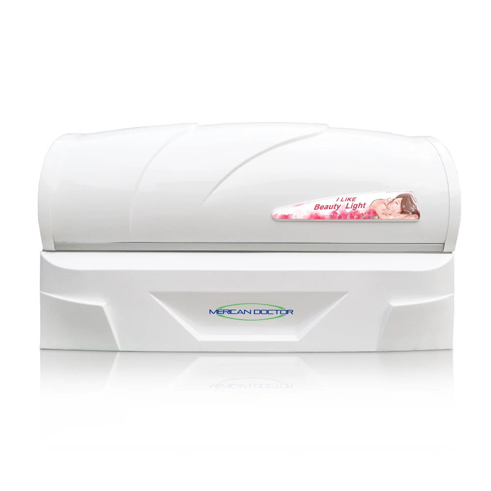 

MERICAN 633/850/940nm red infrared LED light therapy bed PDT phototherapy bed infared sauna red light therapy, White