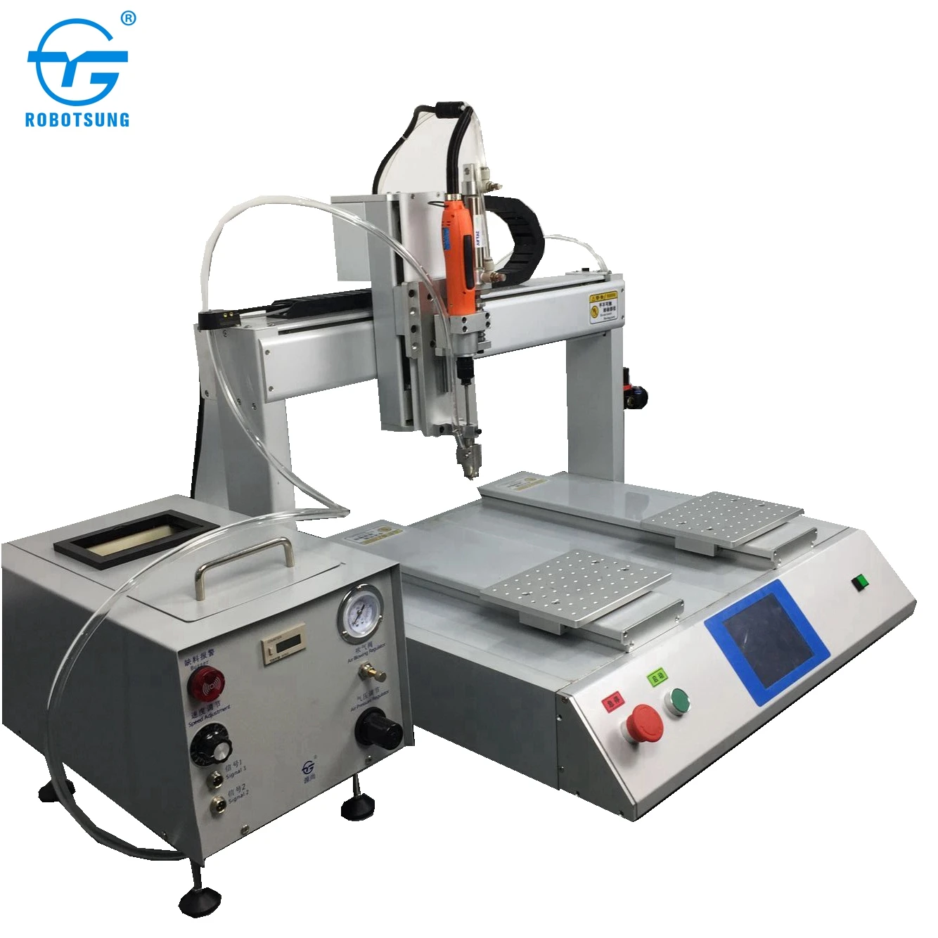 3 Axis Robot Automatic Torque Screwdriver Machine With Screw Conveyor