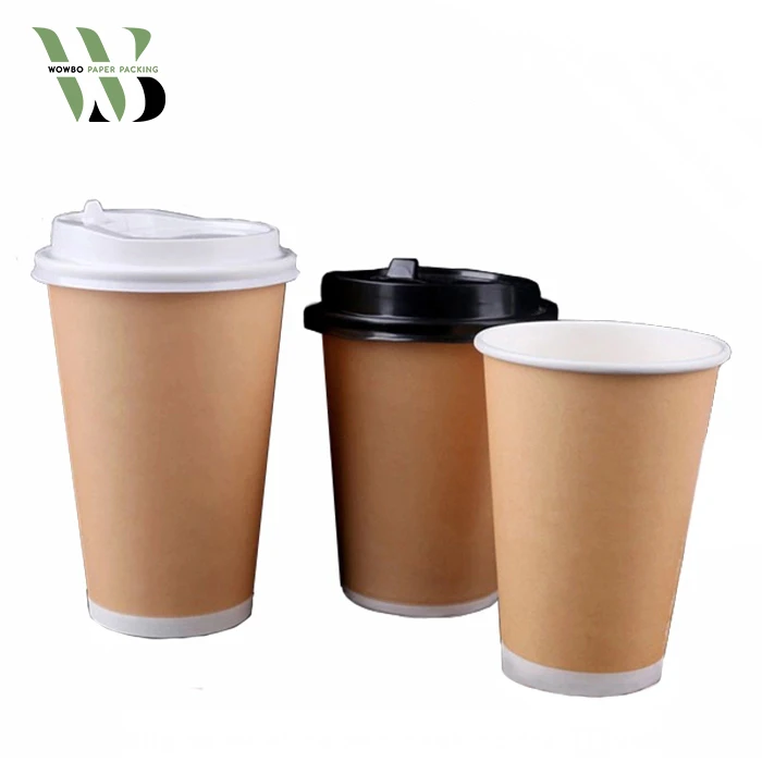 brown paper cups