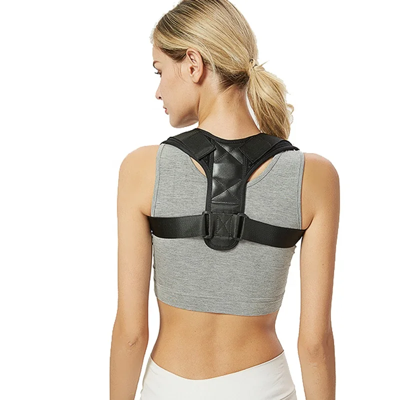 

New adjustable spinal dorsal posture correction belt, Black back support belt