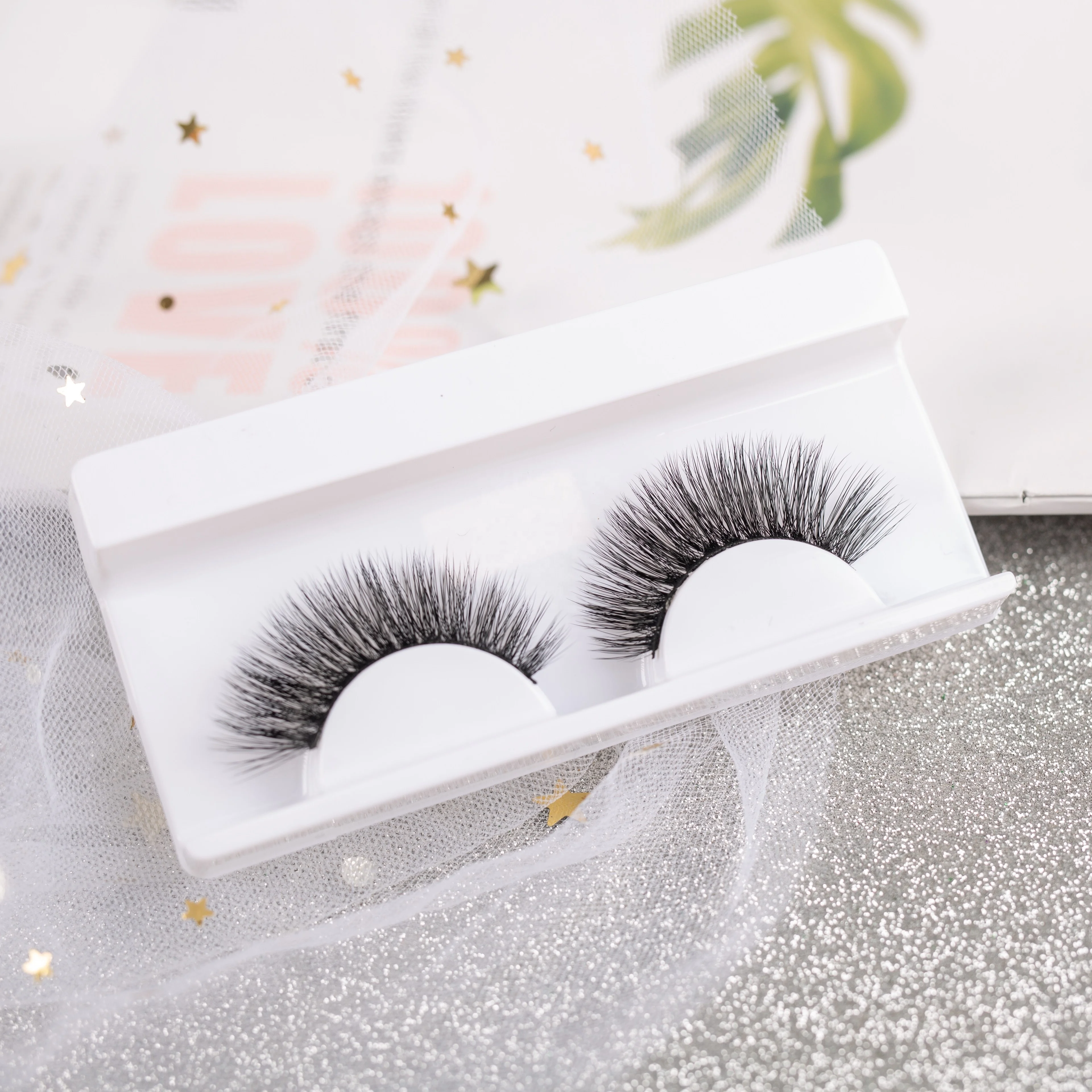

wholesale private label eyelashes vendor high quality cheap natural 3d faux mink eyelashes with lashpackaging box
