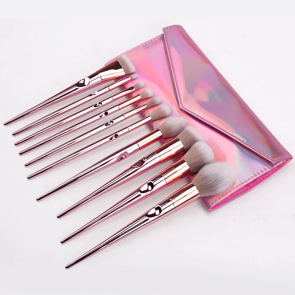 

Free sample private logo fashion pink makeup brushes cosmetic custom makeup brushes set