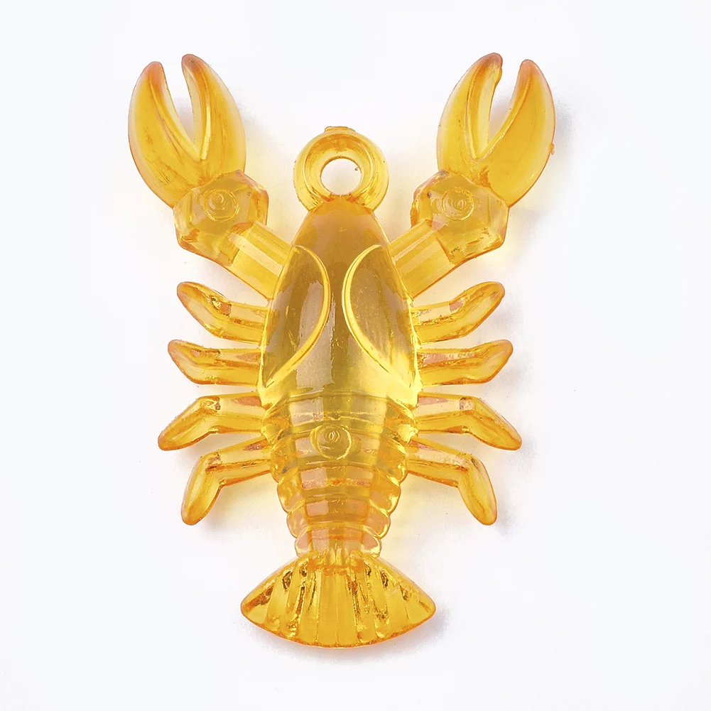 

PandaHall Lobster Mixed Color Transparent Acrylic Pendants