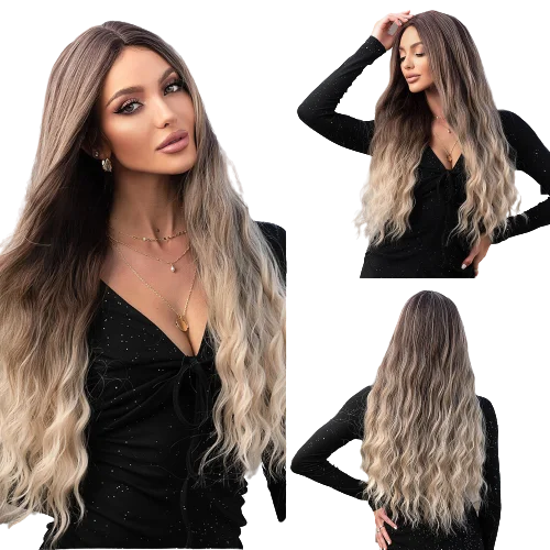 

BVR Synthetic Hair Wigs Belgium For Women Heat Resistant Middle Length Natural Wave Synthetic Hair Wig