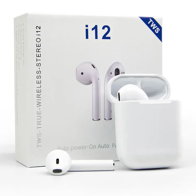 

2020 Original i12 earphones Mini Auriculares Audifonos 5.0 headphone True Wireless I12 Tws Earbuds