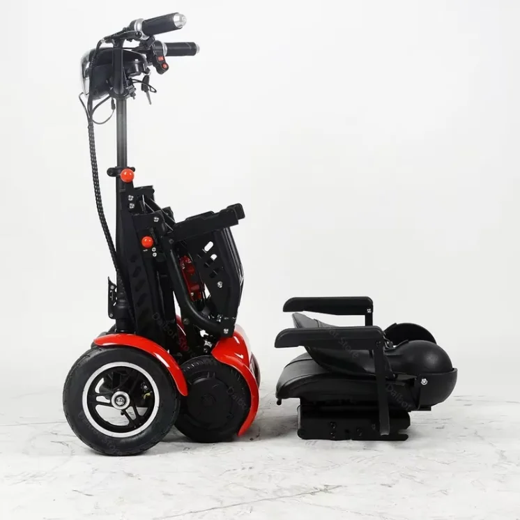 Foldable 10" 4 Wheel E-Scooter 500W Dual Motor Lightweight With Basket For Seniors Elderly Daily Travel US Warehouse Stock