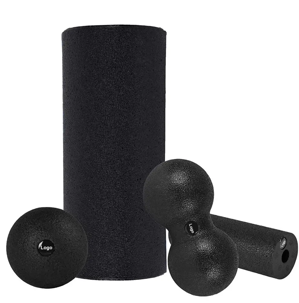 

EPP Foam Roller Mini Roller Massage Ball Duoball Set, Black or customized