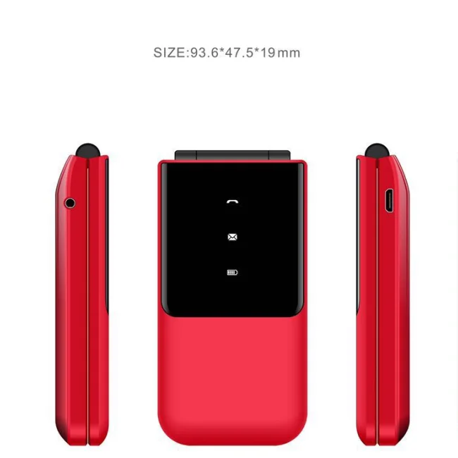 

2020 New Arrival Design Flip Phones K62 OEM ODM cellphone factory wholesale 1.77 inch big Keypad Dual Sim Mobile Phone
