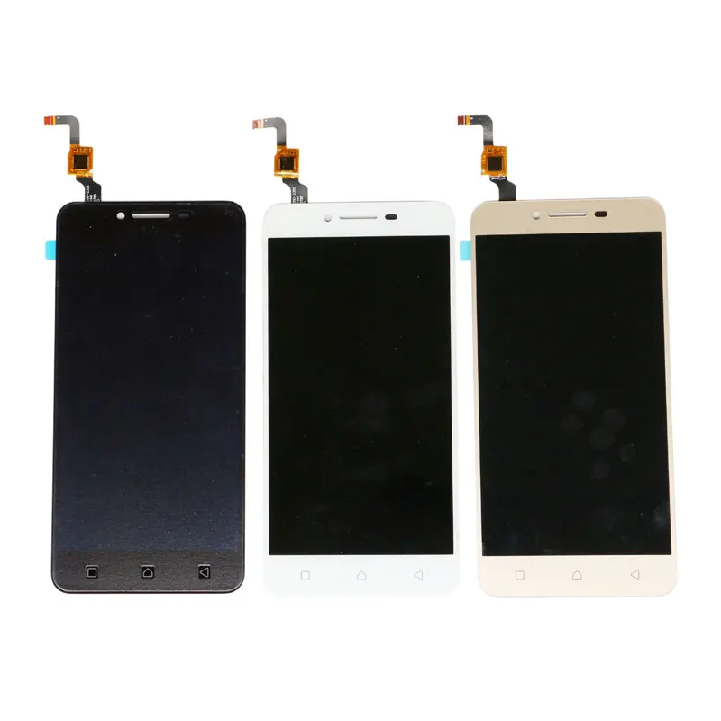 

For Lenovo Vibe a6020a46 K5 Plus LCD Display Touch Panel Screen Digitizer Assembly White Black Gold, Black white gold