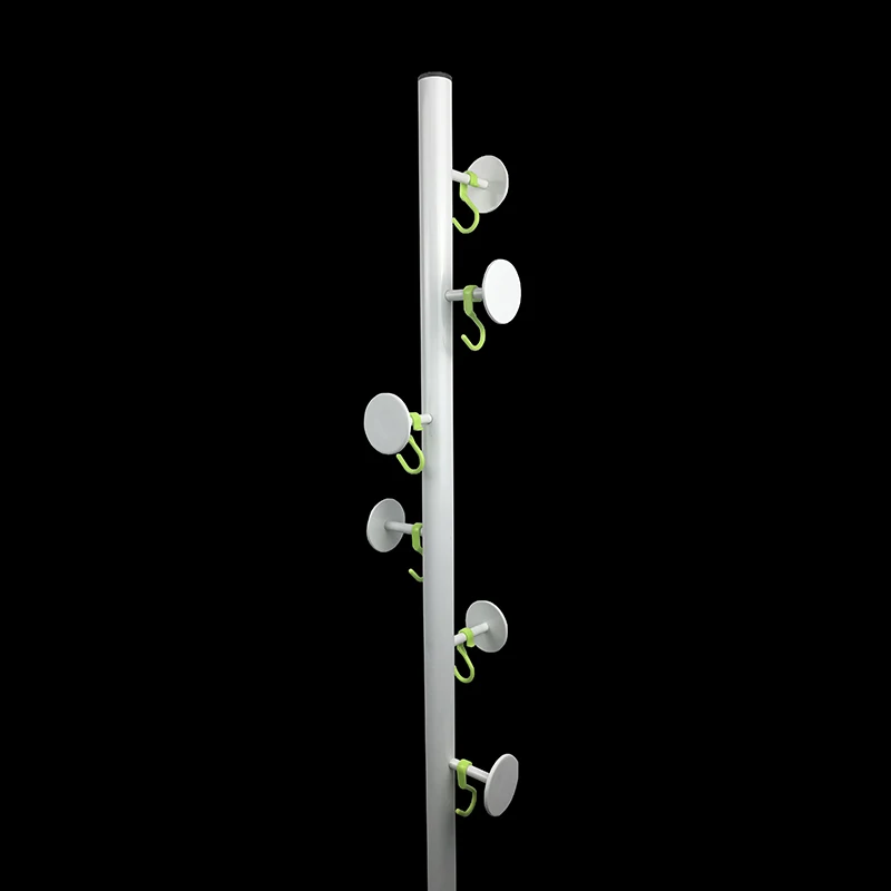 
Chinese good quality hot selling bedroom 7 hooks metal sports clothes tree hanging standing floor coats hanger racks 