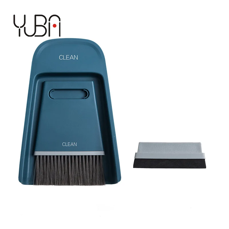 

Mini desktop small broom dustpan set wet and dry broom sweep bed soft and hard bristle broom combination