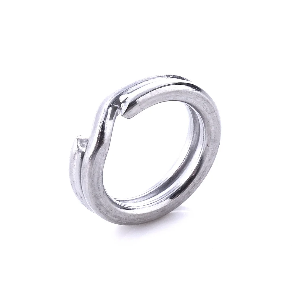 Wholesale SS010 50pcs/bag Stainless Steel Fishing Hook Connector Tool Fishing Accessories Round Split Ring