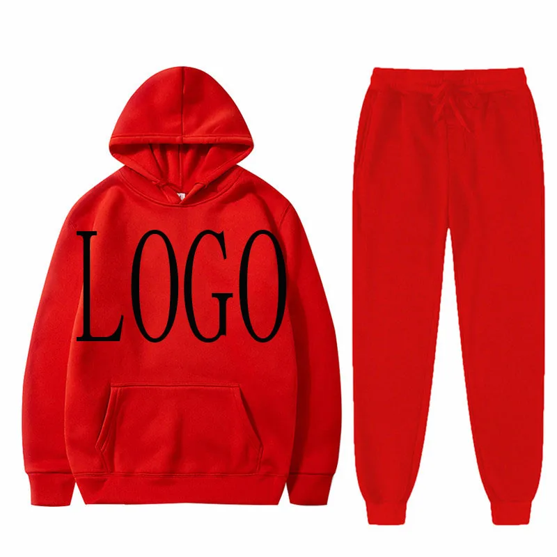 

Wholesale Sublimation Blank Sport Trends Tracksuit Set Sew Custom Logo Mens Tracksuit 2021 Fashion Hoodie