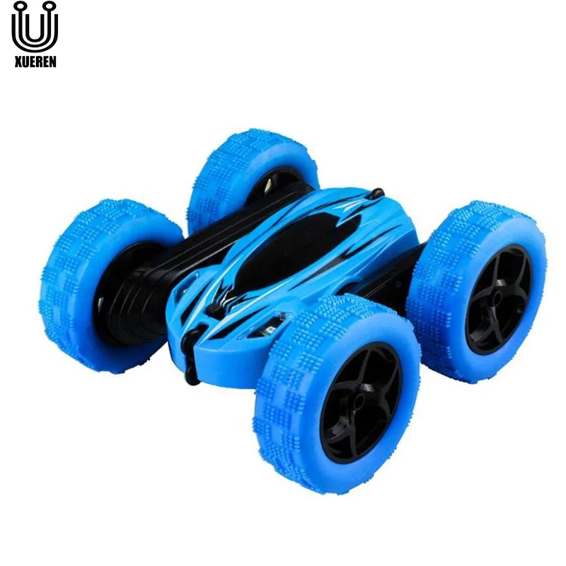 

Xueren JJRC D828 C2 RC Stunt Car High Speed ouble-Sided Stunt Flashing 3D Flip Controle Remoto Toys for Children, Blue green red