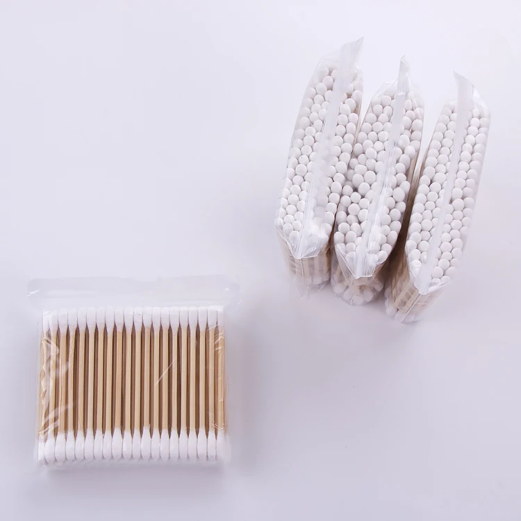 

New Arrival High End Eco Friendly Bamboo Ear Cotton Buds, Natural color