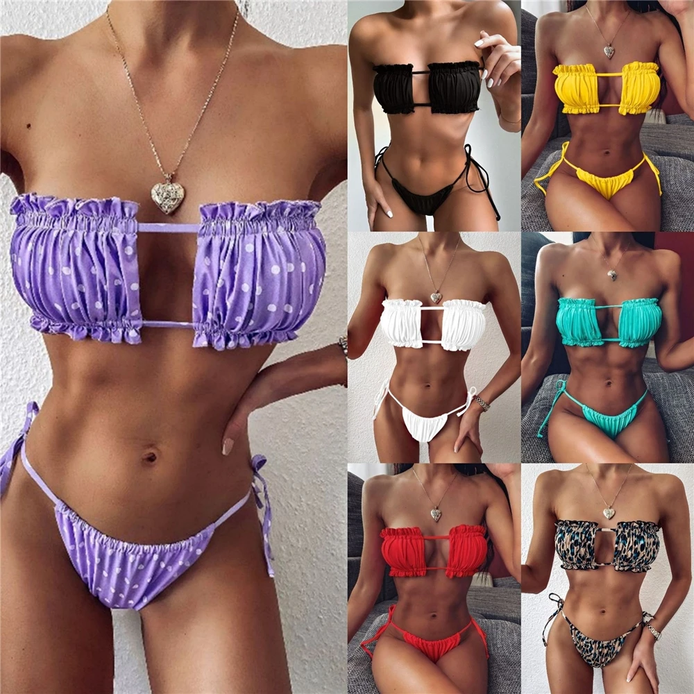 

OJW042837 Brand new Women Sexy Girl Xxx Hot Sex Candy Color Bikini Ladies Women's New Swimwear Beachwear with high quality