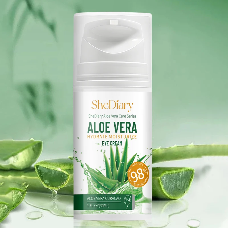 

SheDiary 100% Pure Natural Organic Aloe Vera Under Eye Bag Removal Dark Circles Firming Anti-aging Brightening Eye Cream