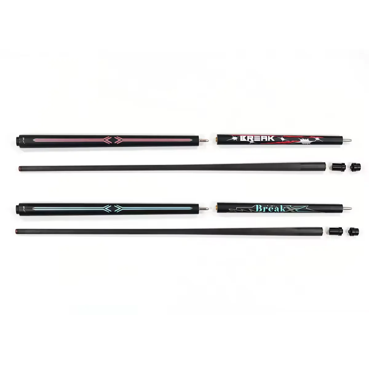 Premium 3pcs Jointed Carbon Fiber Shaft Billiard Pool Snooker Jump Break Cue for Sale