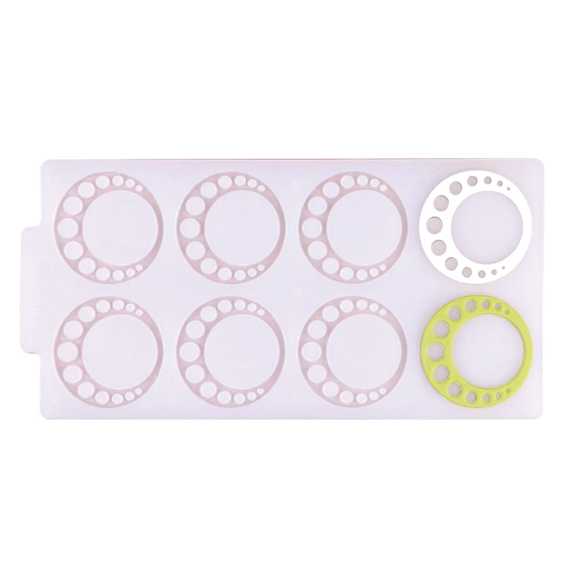 

High quality baking accessories circle shape cake decorating molds, Translucent;pantone color