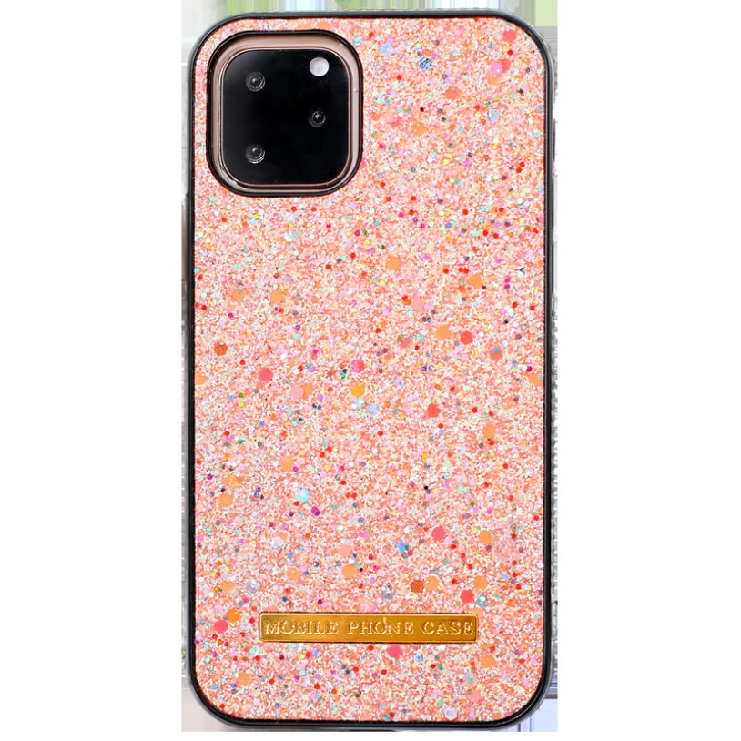 

Luminous glitter Rhinestone Girls Women Ladies pc+tpu Phone Case Cover for iPhone 12 Pro Max, Colors optional