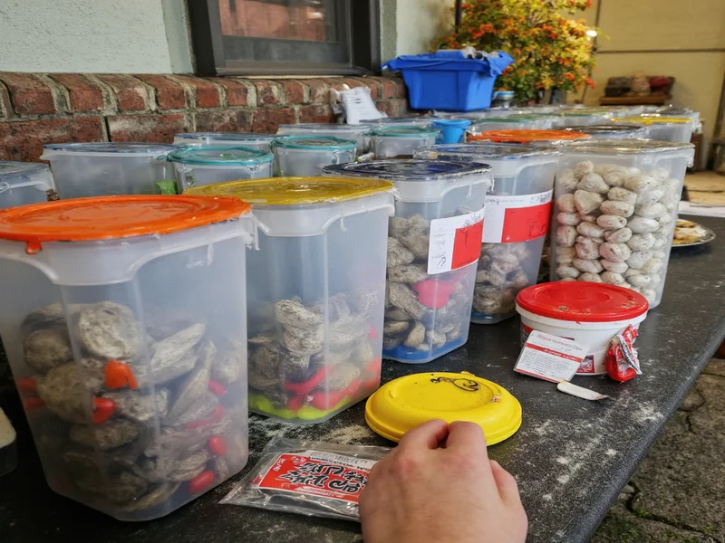 Homemade catfish bait storage containers