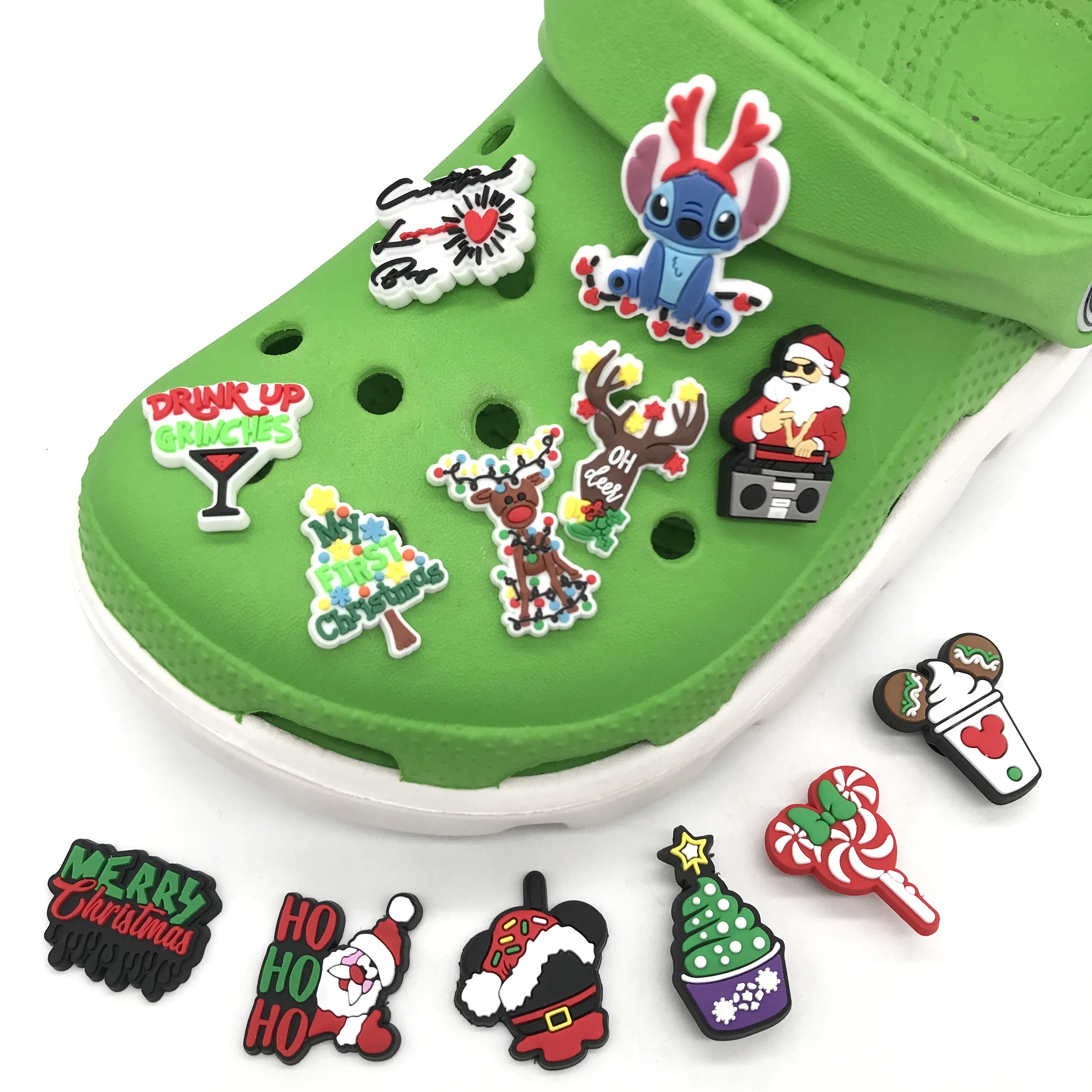 

2022 UNN custom Christmas latest Mexico theme butterfly croc shoe charms for kids shoes corc charms, Picture