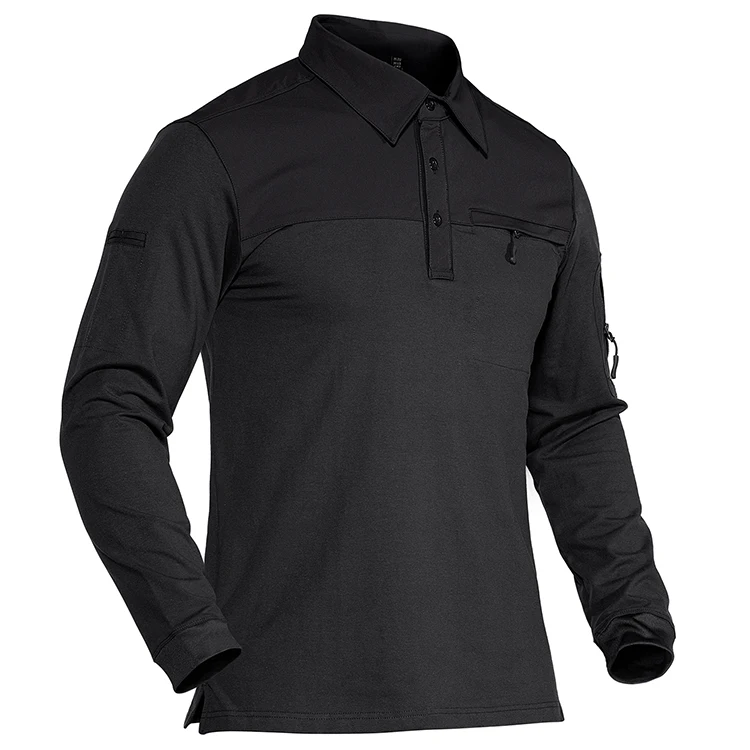 

Custom Clothing Manufacturers Mens Clothing Apparel Nylon Cotton Spandex Polo T Shirt Combat Shirt Tactical