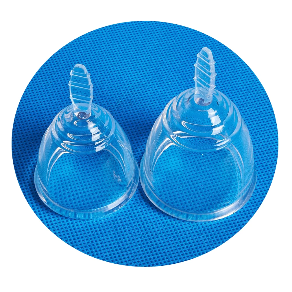 

Hot Selling Cheap Free Sample Feminine Hygiene Close Fit Silicone Copa Menstrual Cups Reusable, Pink, purple, transparent
