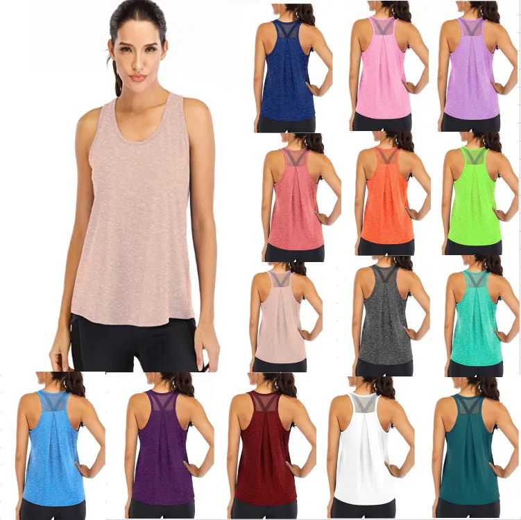 

customize solid seamless tank top women,female workout tank tops
