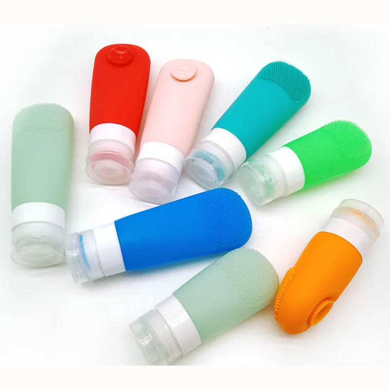 

60ml travel silicone bottle silicone travel bottle set travel shampoo bottle set