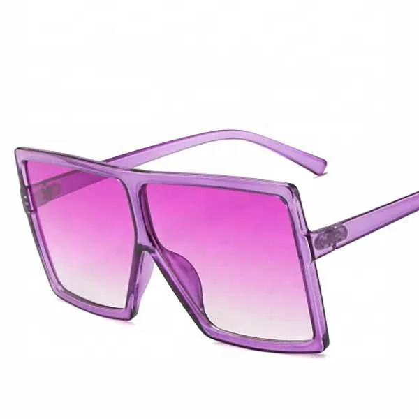 

Women Men Newest Gradient Lens Sun Glasses Oversize Big Fame Fashion Sunglasses 2020 gafas de sol, Same as photo