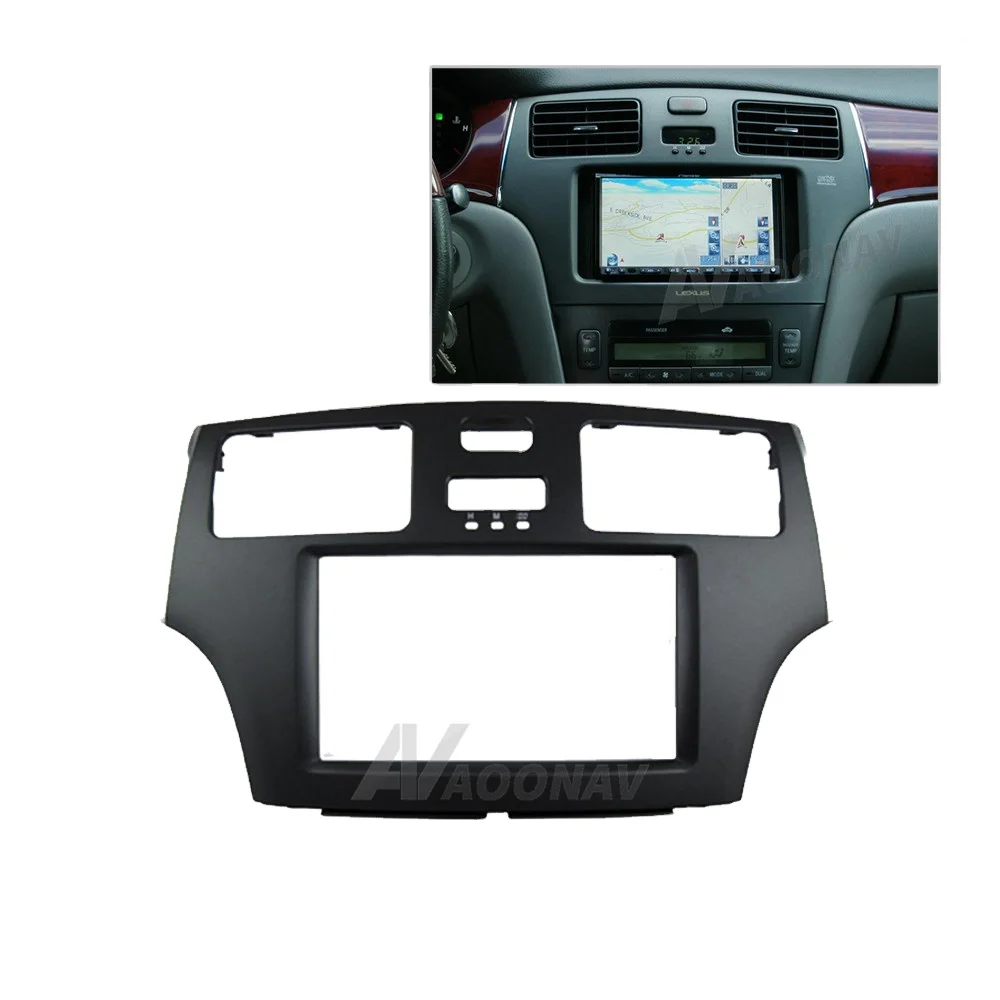 

2DIN Car Auto Radio Multimedia fascia for Toyota Windom ES300 2008 (black) Stereo Panel Dash Mount Trim Installation Kit Frame