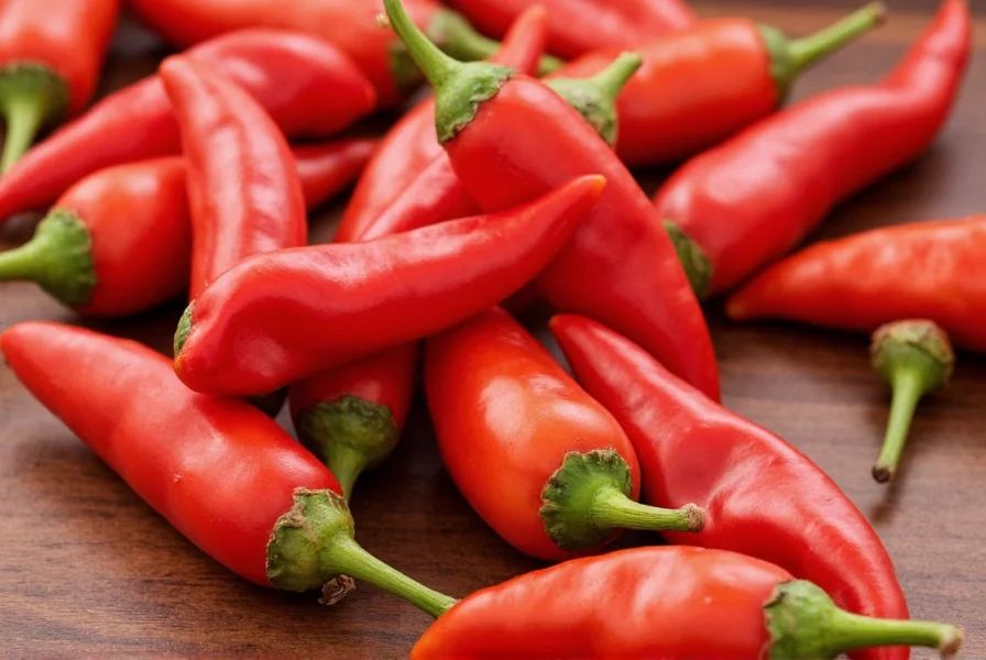 Scoville scale chart comparing different chili peppers