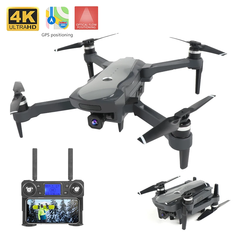 

K20 Gps Drone 5G Wifi Fpv Hd 4K Professional Camera 1800 Meter Distance Foldable Brushless Motor Rc Quadcopter dron Pk SG906pro, Gray