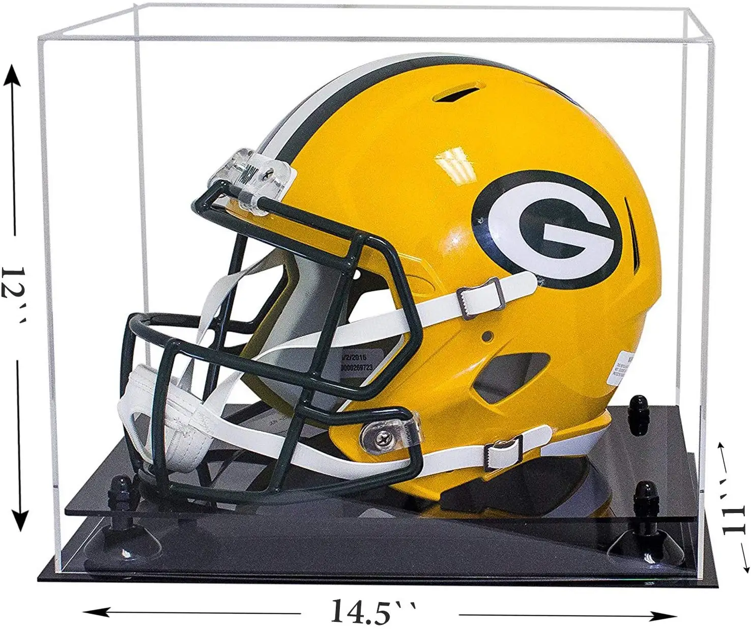 Better Display Cases Acrylic Full Size Football Helmet Display Case 